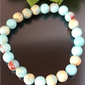 Agalmatolite stretch bracelet